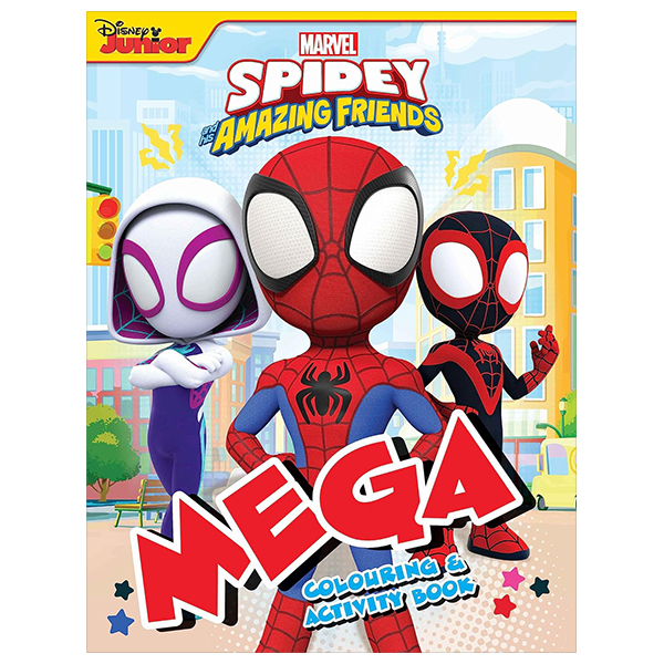 spidey and his amazing friends - mega colouring & activity book