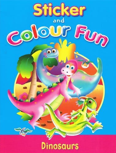 sticker & colour fun_ dinosaurs