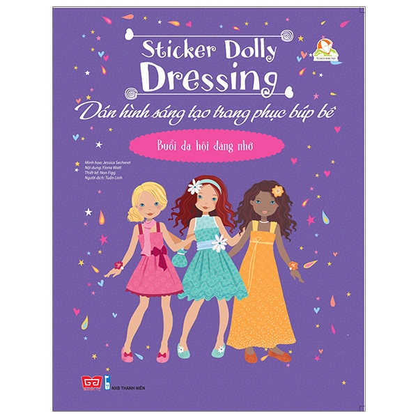 sticker dolly dressing - dán hình sáng tạo trang phục búp bê - buổi dạ hội đáng nhớ