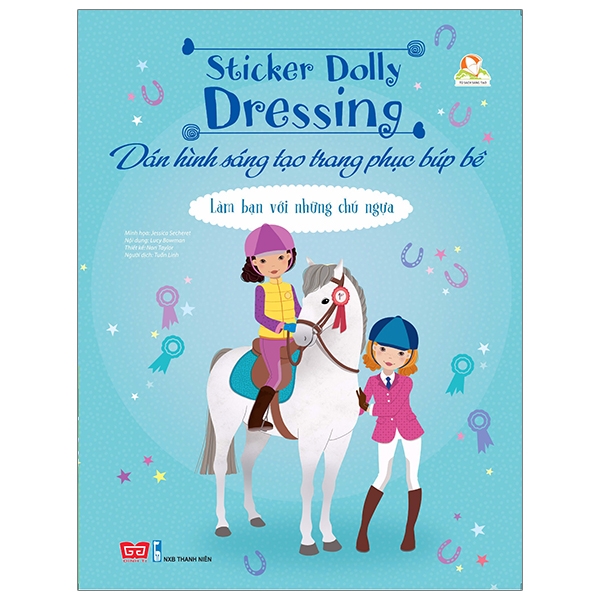 sticker dolly dressing - dán hình sáng tạo trang phục búp bê - làm bạn với những chú ngựa