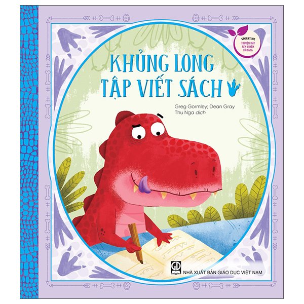 storytime - truyện hay rèn luyện kĩ năng - khủng long tập viết sách