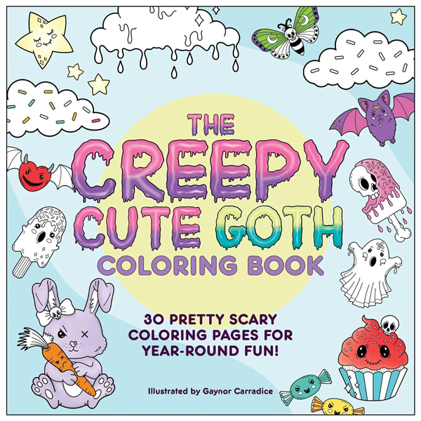 the creepy cute goth coloring book