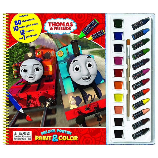 thomas & friends deluxe poster paint & color