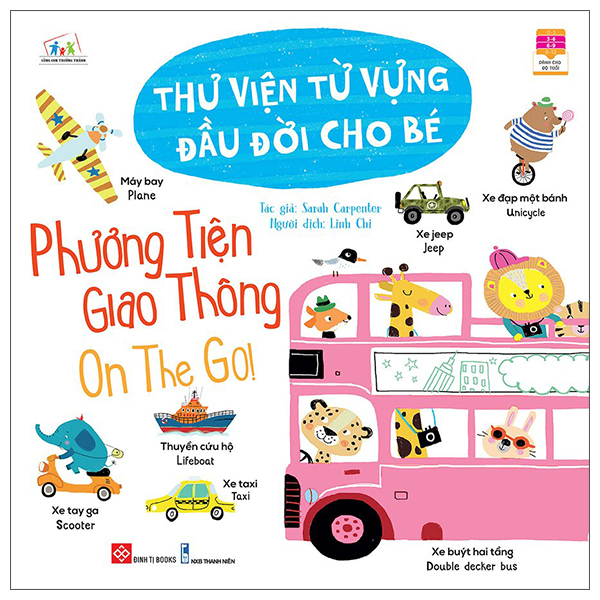 thư viện từ vựng đầu đời cho bé - phương tiện giao thông - on the go!