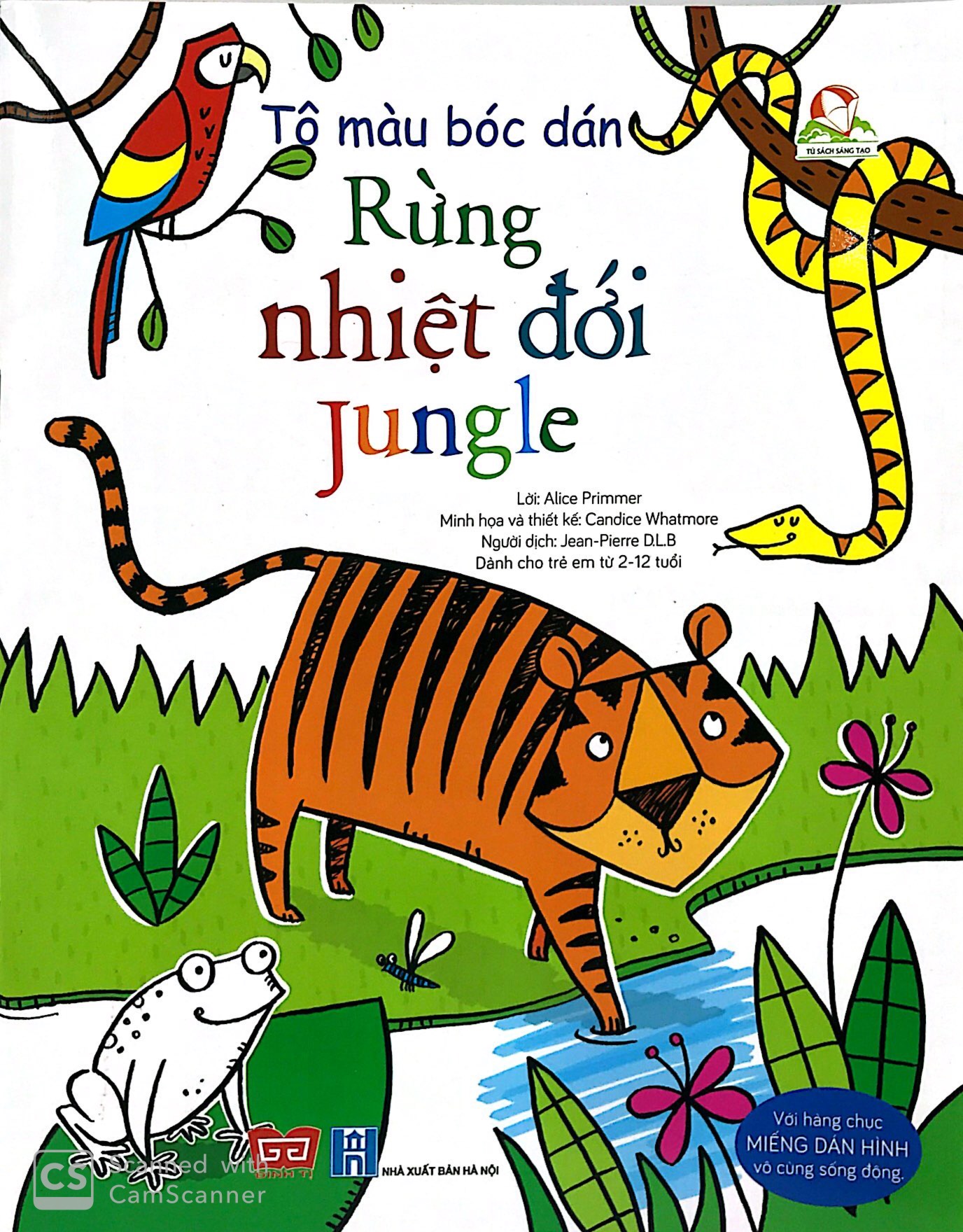 tô màu bóc dán - rừng nhiệt đới - jungle