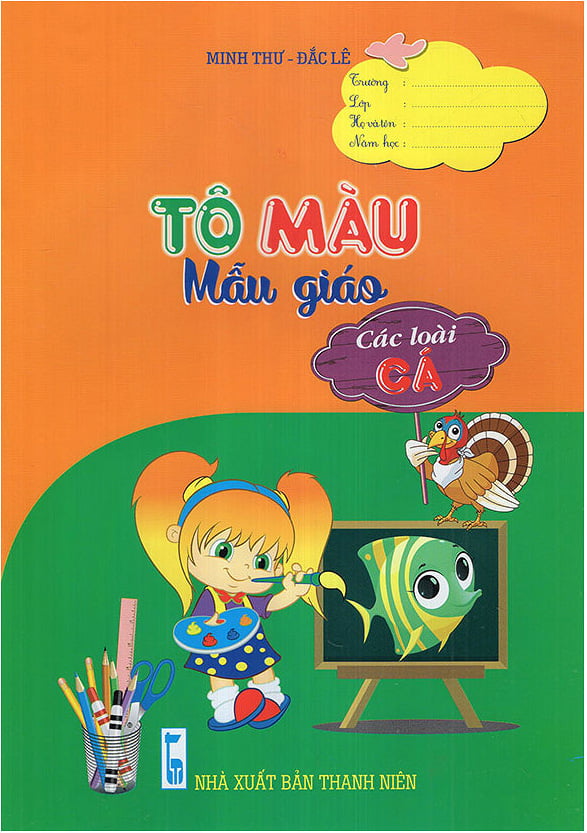 tô màu mẫu giáo các loài cá