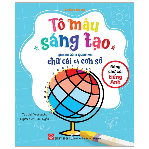 tô màu sáng tạo giúp bé làm quen với chữ cái và con số - bảng chữ cái tiếng anh