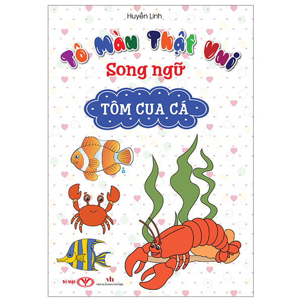 tô màu thật vui - song ngữ - tôm cua cá