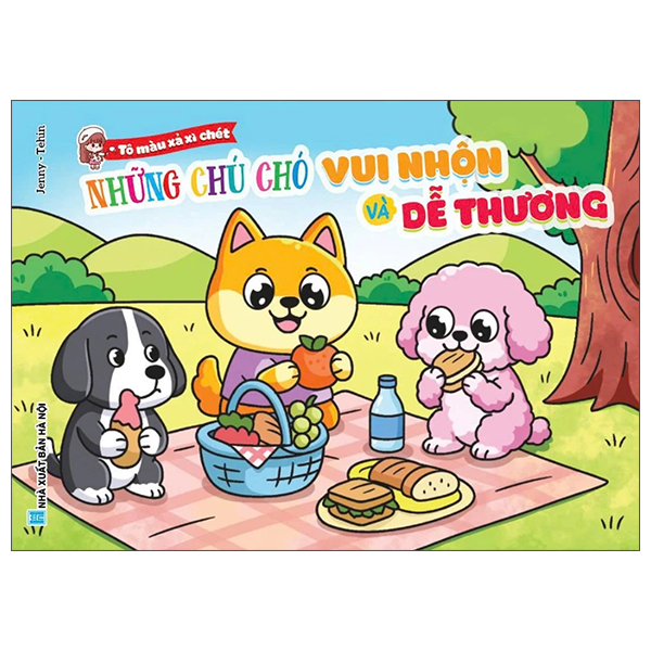 Tô Màu Xả Xì Chét - Những Chú Chó Vui Nhộn Và Dễ Thương