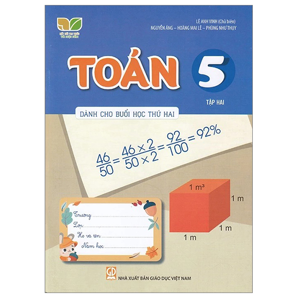 toán 5 - tập 2 (kết nối) (dành cho buổi học thứ hai)