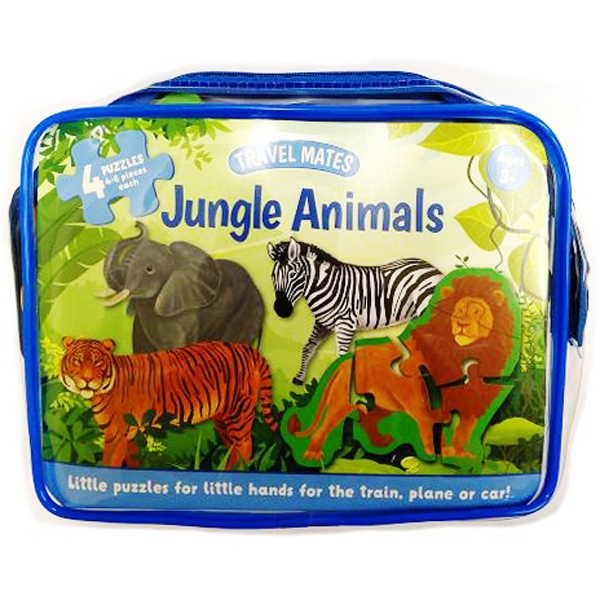 travel mates jigsaws in bag: jungle animals