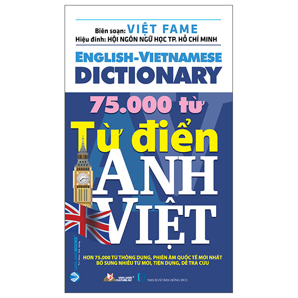 Từ Điển Anh-Việt 75.000 Từ (Tái Bản 2025)