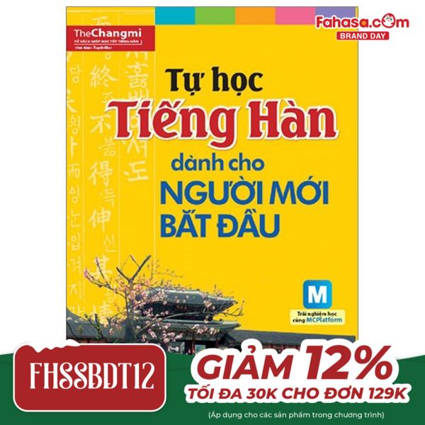 tự học tiếng hàn dành cho người mới bắt đầu (tái bản 2023)