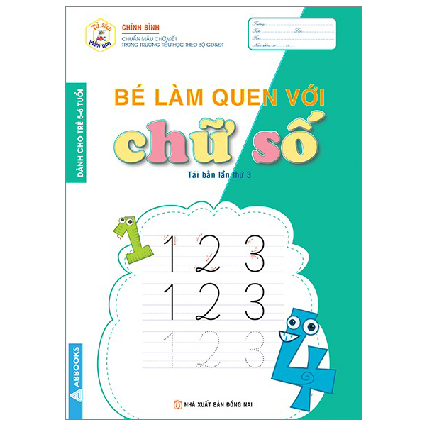 tủ sách mầm non - bé làm quen với chữ số (dành cho trẻ 5-6 tuổi)