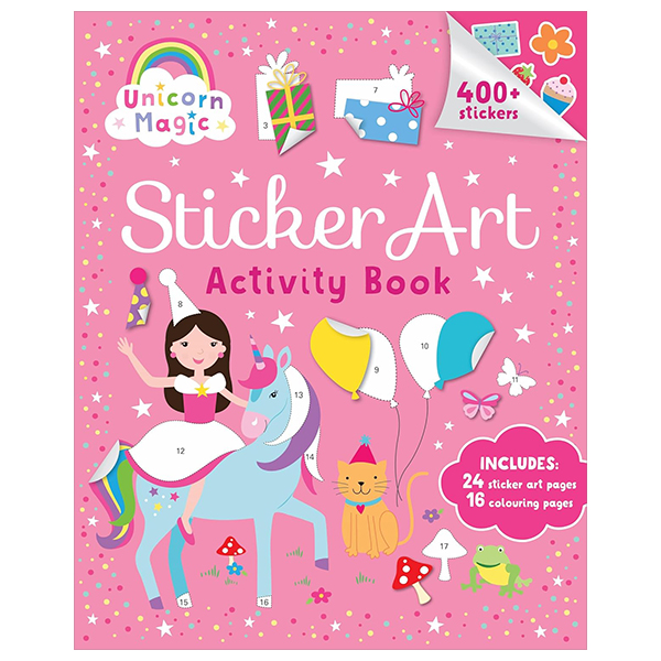 unicorn magic - sticker art activity book