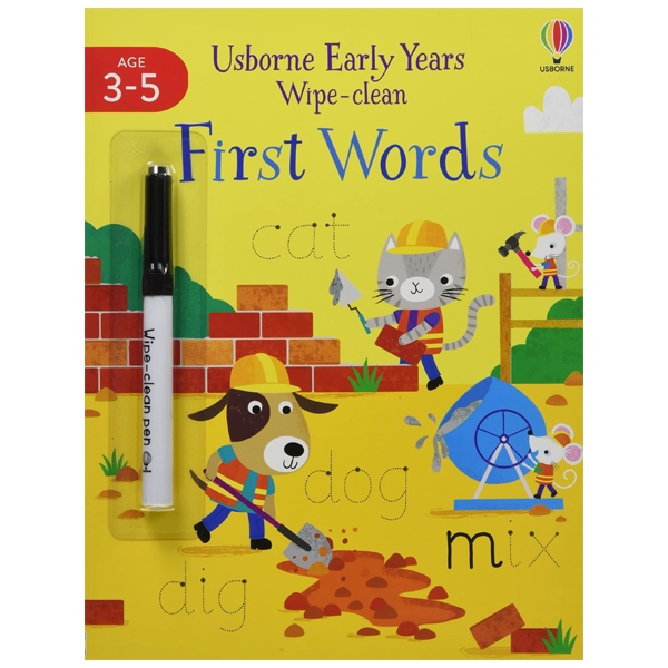 usborne early years wipe-clean: first words