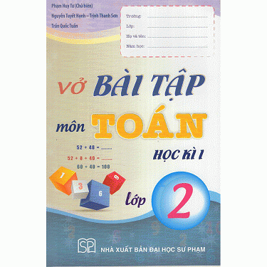 vở bài tập môn toán học kì 1 (lớp 2)