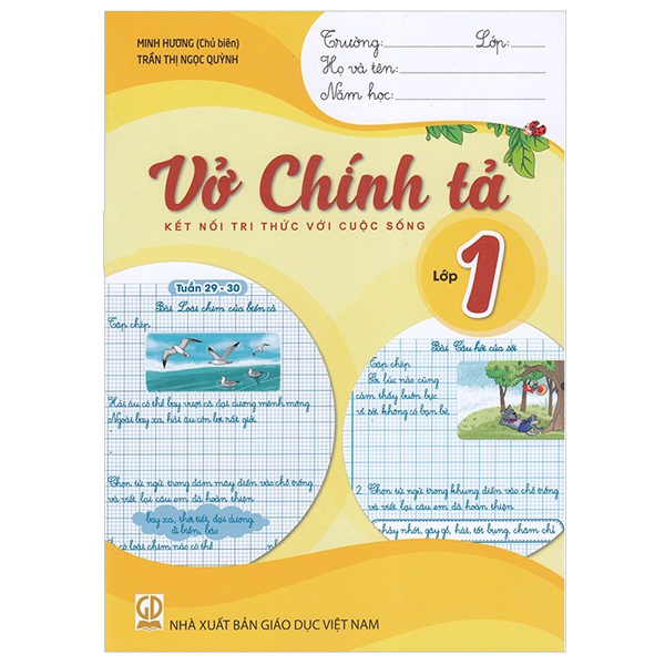 vở chính tả lớp 1 (kết nối)