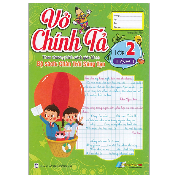 vở chính tả lớp 2 - tập 1 (theo sách giáo khoa chân trời sáng tạo)