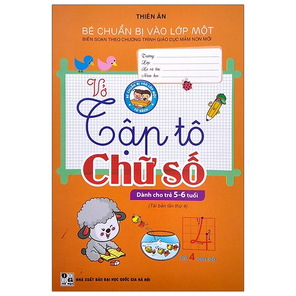 vở tập tô chữ số (dành cho trẻ 5-6 tuổi)