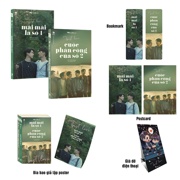 we best love - mãi mãi là số 1 & cuộc phản công của số 2 - bản đặc biệt - tặng kèm bookmark + postcard + bìa bao giả lập poster + giá đỡ điện thoại