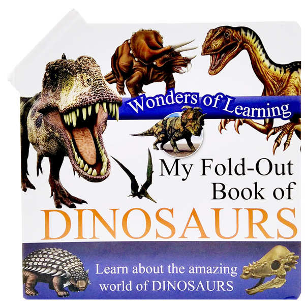 wonder of learning - my fold-out book of dinosaurs