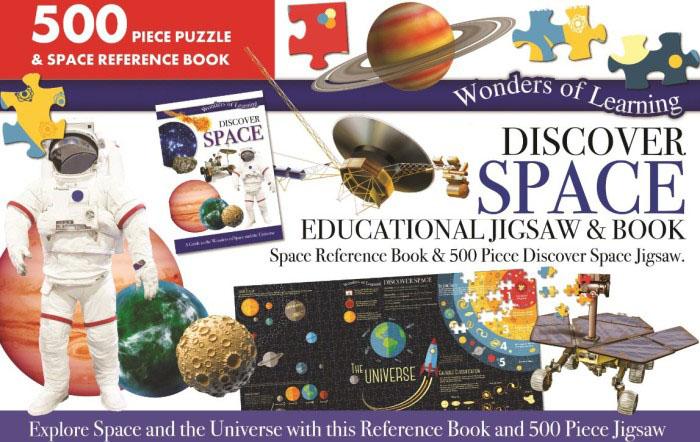 wonders of learning: discover space educational jigsaw & book