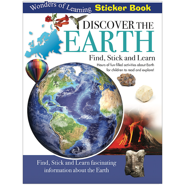 wonders of learning - sticker book - discover the earth